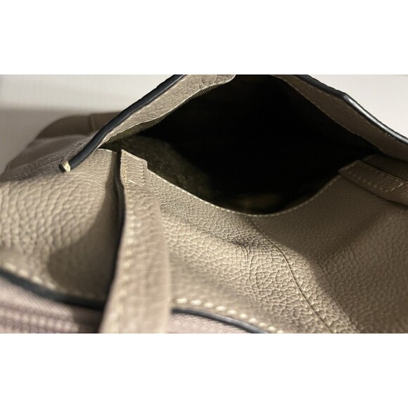 Clarks Pebbled Gray Leather Convertible Backpack Shoulder Sling Bag Purse Grey - Picture 12 of 16